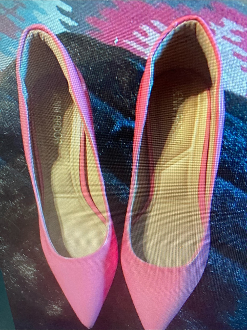 Giani Arden Pink Pointed Toe Heel Pumps